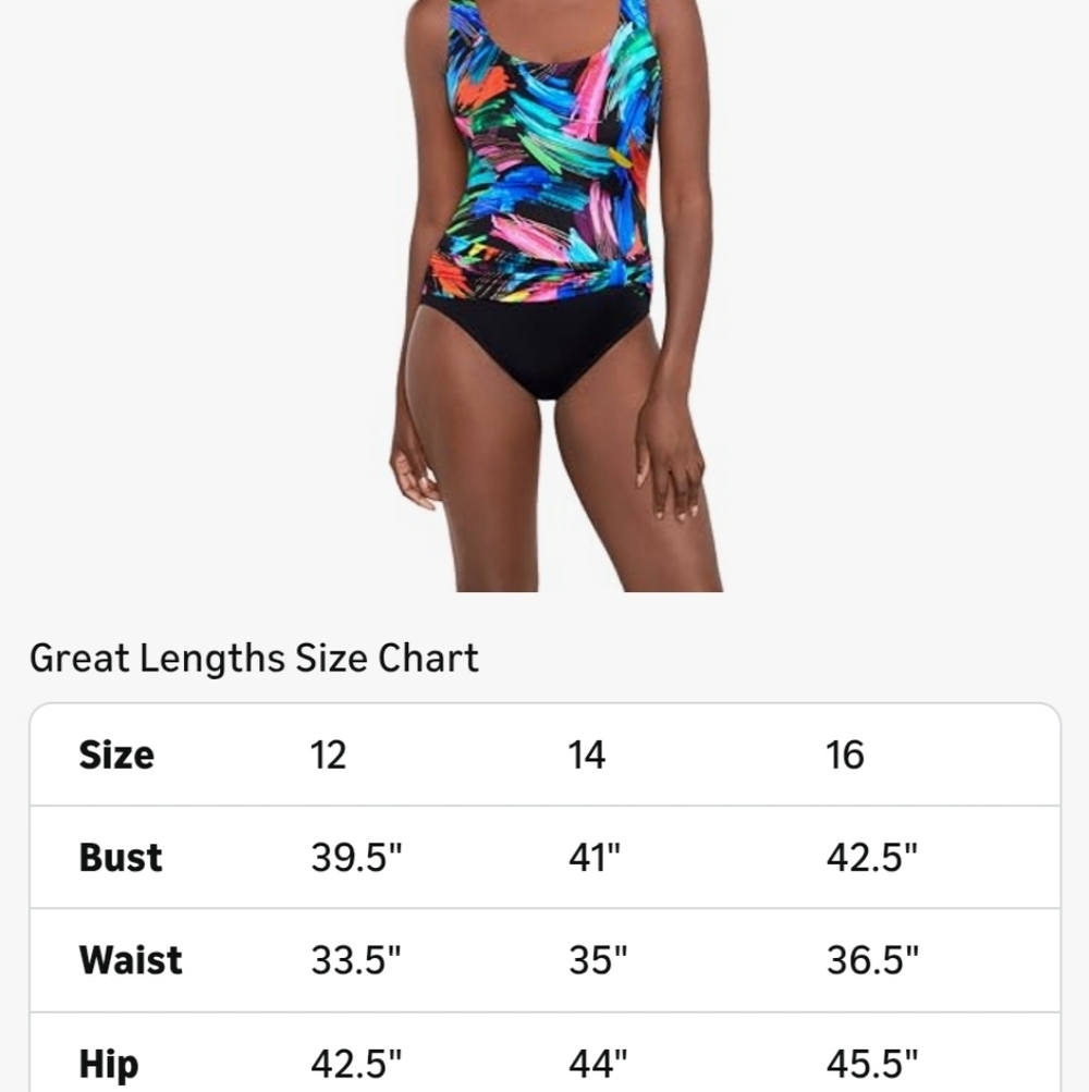 Great Lengths Women's Sash Tank One Piece Swimsuit - Picture 4 of 6